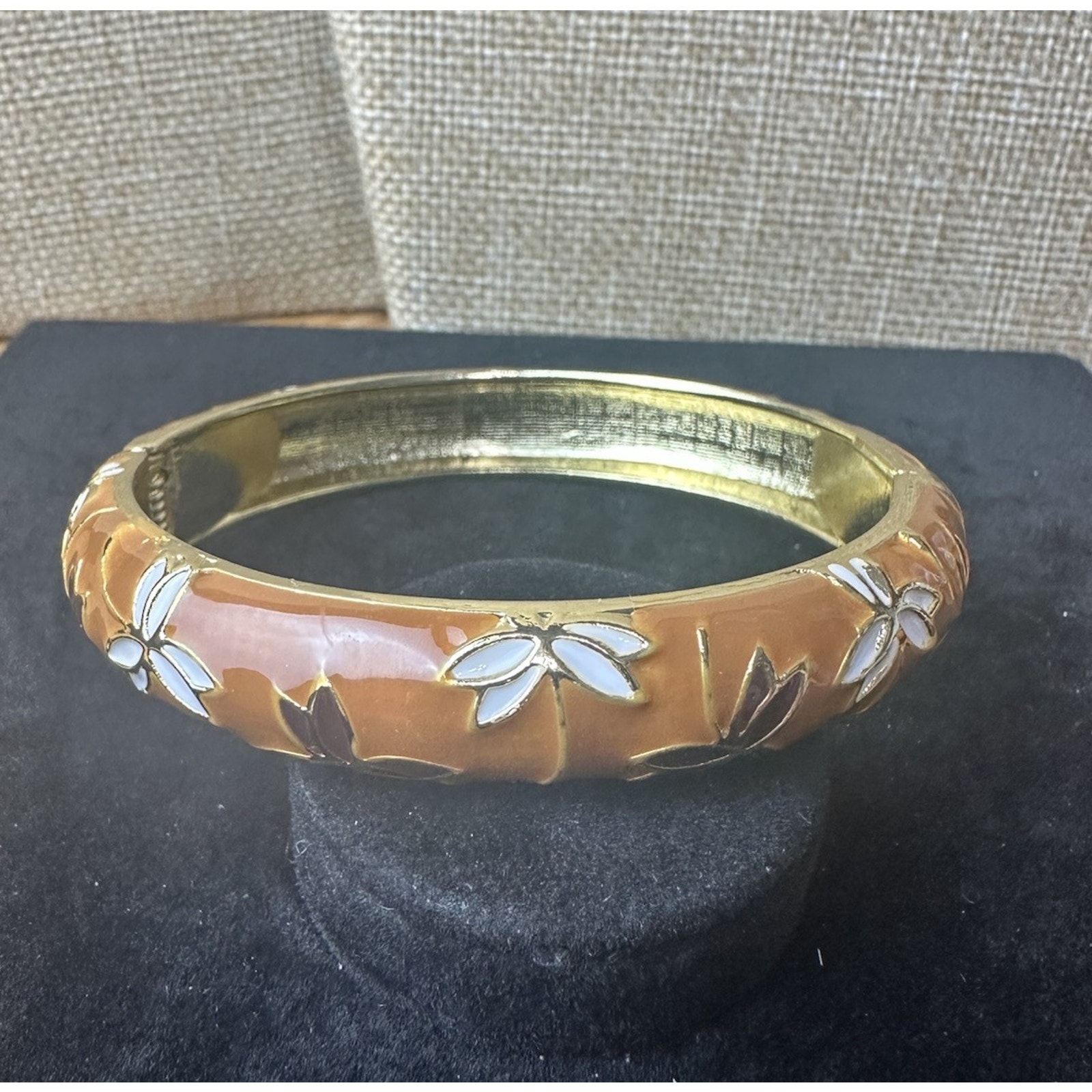 Sequin Nordstrom Multicolor Gold Tone Statement Enamel Bangle Bracelet # 348